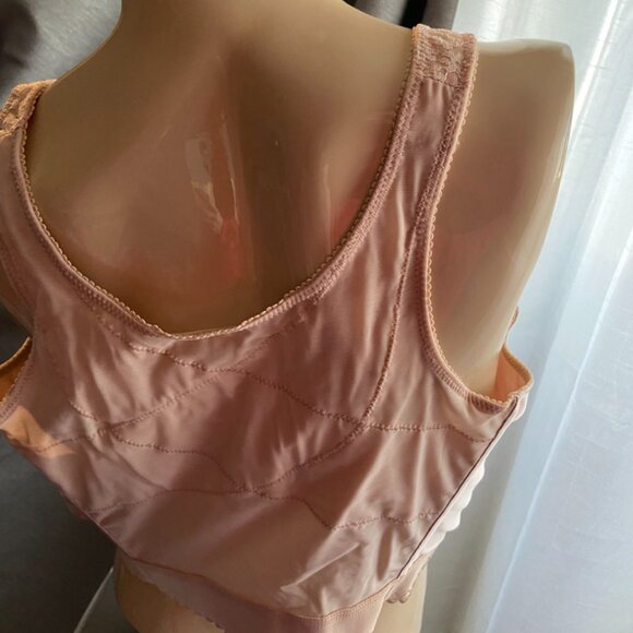 42D Exquisite Form Bustier longline bra NWOT beige tan - Picture 11 of 12